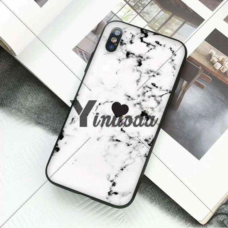Yinuoda монограмма мраморные инициалы идеальный DIY чехол для телефона чехол для Apple iPhone 8 7 6 6S Plus X XS MAX 5 5S SE XR чехол - Цвет: A12