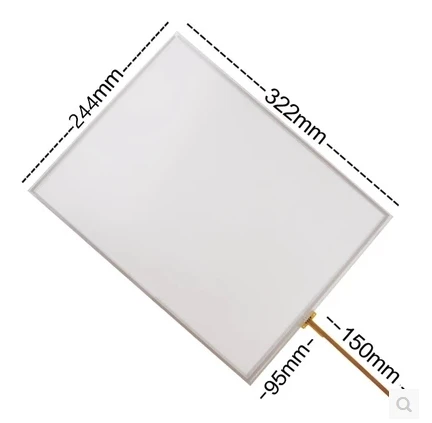 

15 Inch 4 wire resistance touch screen, computer LCD display, touch screen, ordering machine, 321*244, free delivery