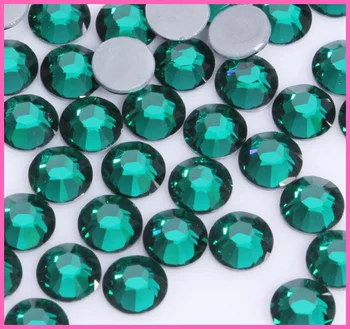 

ss6,ss10,ss16,ss20,ss30 Green Zircon DMC Iron On Glass Rhinestones/Hot fix Crystal Strass Sewing & Fabric Garment Rhinestone