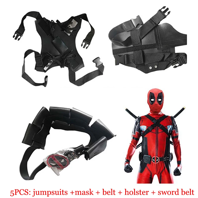

deadpool costume adult Man marvel cosplay deadpool costumes men Wade Wilson Spandex Lycra Zentai bodysuit Halloween costume