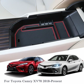 

Car Styling For Toyota XV70 2018-Present LHD Car Center Console Armrest Storage Box Cover Interior Auto Accessories