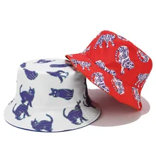 Женская Мужская Панама милые принты с животными носить козырек путешествия Боб шляпа водонепроницаемый складной бассейн Рыбалка шляпа Панама Bob chapeau Casquette