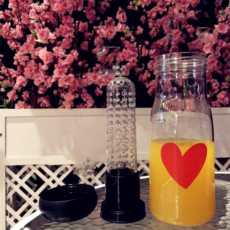 Home Kitchen Dust Free Lid Camping Sport Plastic Drink Water Bottle Free Water Bottle Outdoor Sports Juice Lemon Portable Water