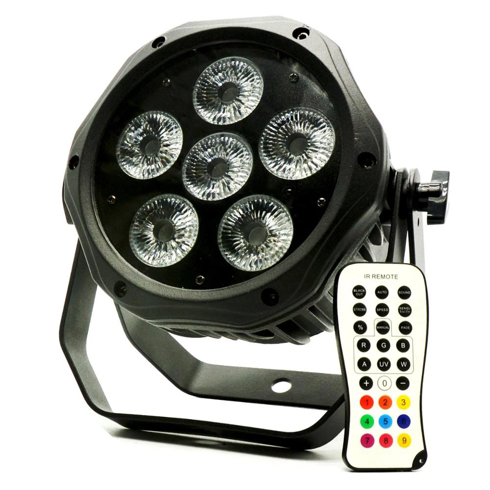 

Outdoor Battery Powered LED Par Light Wireless DMX RGBWA UV 6in1 Color Leds Wash Light DJ Lights Uplights IRC recmote Control