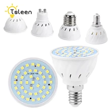 E27 Светодиодный светильник GU10 4 Вт 6 Вт 8 Вт Светодиодный светильник 220 В SMD 2835 MR16 прожектор 40 60 80 светодиодный s теплый белый холодный белый свет для дома лампа