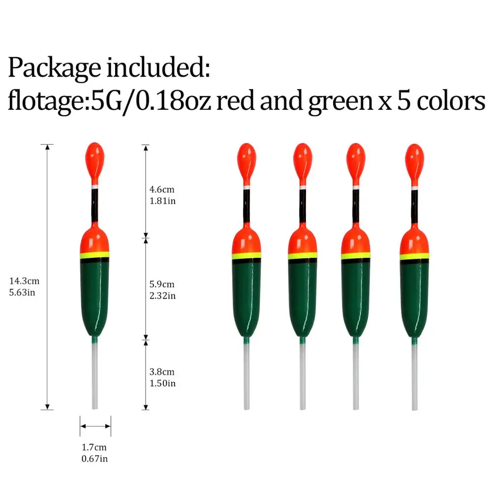 5 шт./лот, 15 гр., 5 гр катушка для ловли скольжения поплавок скольжения Подставка-поплавок для Go установки пробкового дерева рыбалка поплавок рыболовные принадлежности - Цвет: 5pcs 5g green