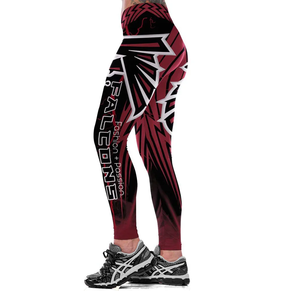 

Unisex Football Team Falcons Print Tight Pants Workout Gym Training Running Yoga Sport Fitness Exercise Leggings Dropshipping