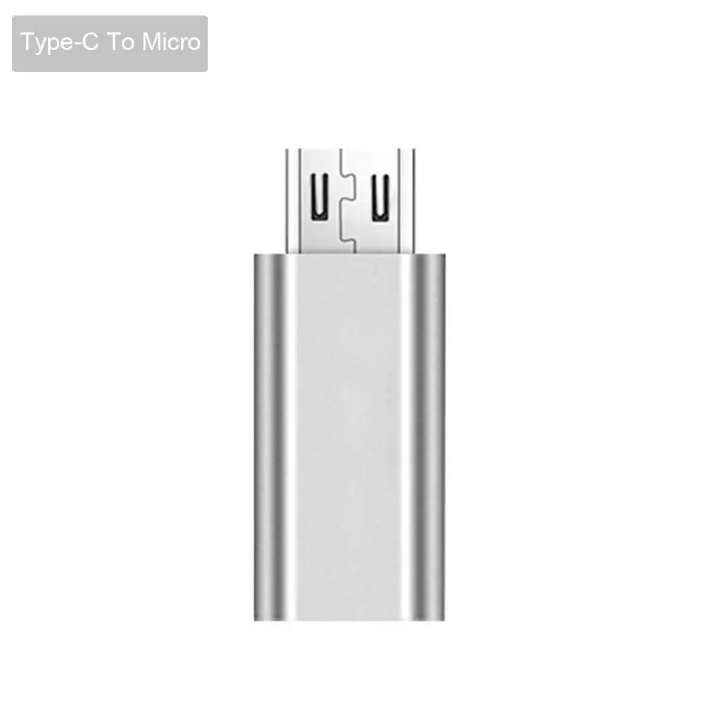 1/2 шт./лот ABS Тип с портом типа C OTG адаптер для Apple iPhone Micro USB C адаптер-преобразователь для телефонов на базе Android с Bluetooth зарядки обмен данніми - Цвет: Android