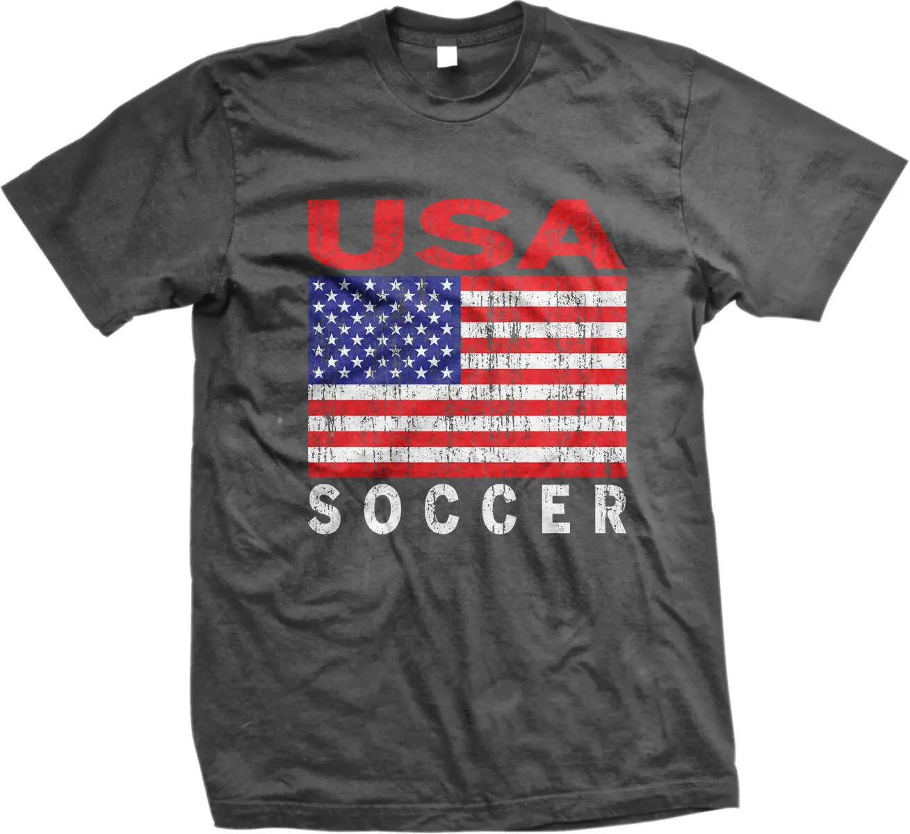 USA Soccer Distressed Flag Colors United States From US Heritage Men's T-Shirt | Мужская одежда