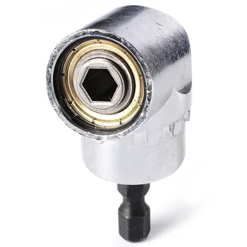 

ALLSOME 105 degrees 1/4" Extension Hex Drill Bit Adjustable Hex bit Angle Driver Screwdriver Socket Holder Adaptor tools HT244