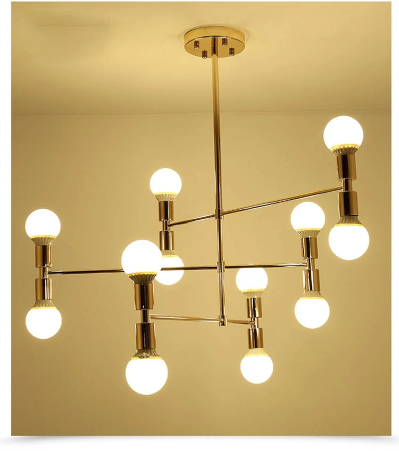 Nordic Creative Linear Line Chandelier Lamp Simple Fashion LED Hanging Light for Living Room Bedroom Coffee Shop Foyer Lighting (7)