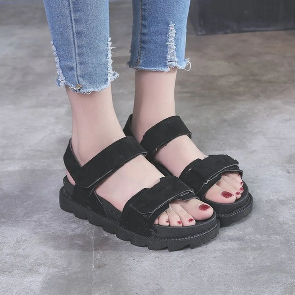 

Fashion Women Sandals Casual Sandals Flat With Anti-skid Soft Muffin Thicken Sole All-match Summer Shoes