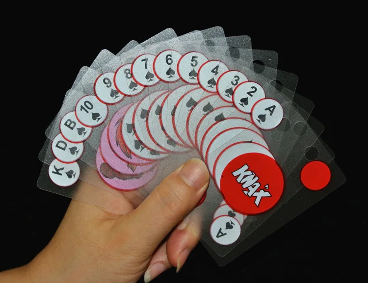 Новинка Прозрачный половина игральных карт, прозрачный ПВХ пластиковые водонепроницаемый покер набор карт с Творческий Магия покер
