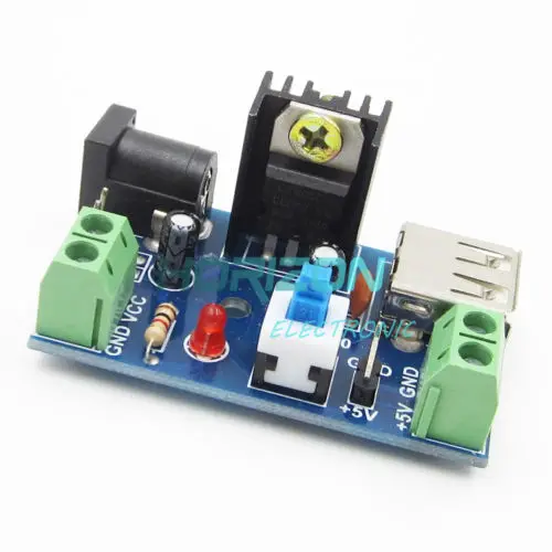 

DC-DC 7-15V 9V 12V to 5V 2A L7805 Buck Converter Step-down Power Supply Module
