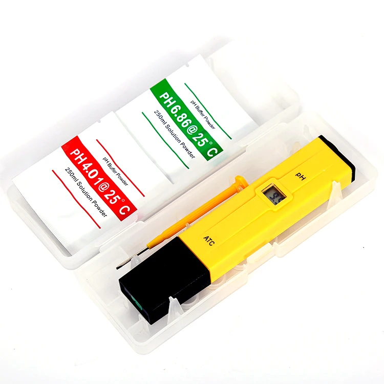 Portable Digital PH Meter Tester Medidor PH 0.0-14.0 PH High Accuracy for Drink Food Lab PH Monitor ATC Pocket Pen Type Analyzer