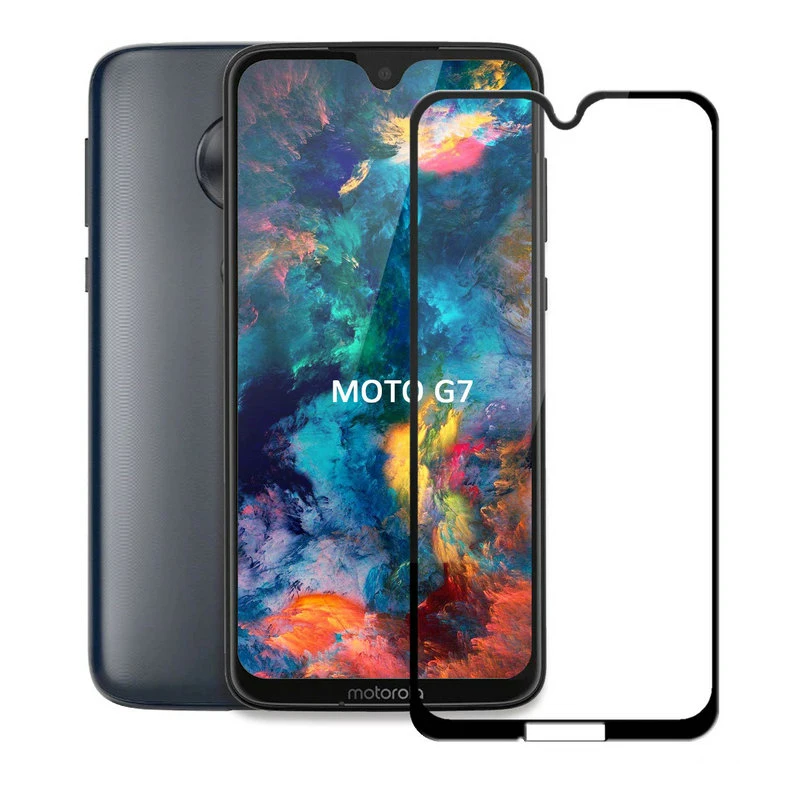 Защитное стекло закаленное для Motorola Moto G7 Plus Play 9D 9H G7|Защитные стёкла и плёнки| |