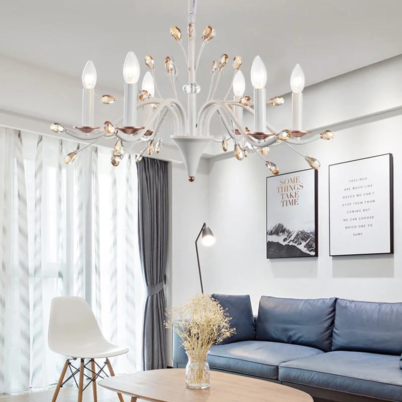 Потолочная люстра из кованого железа для ресторана гостиной|vintage chandelier|vintage style