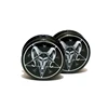 2pcs Sheepshead Acrylic Ear Plugs Tunnels Screw Ear Gauge Expander Stretcher Lobe Piercing Oreja Body Jewelry Baphomet Pentagram ► Photo 2/6