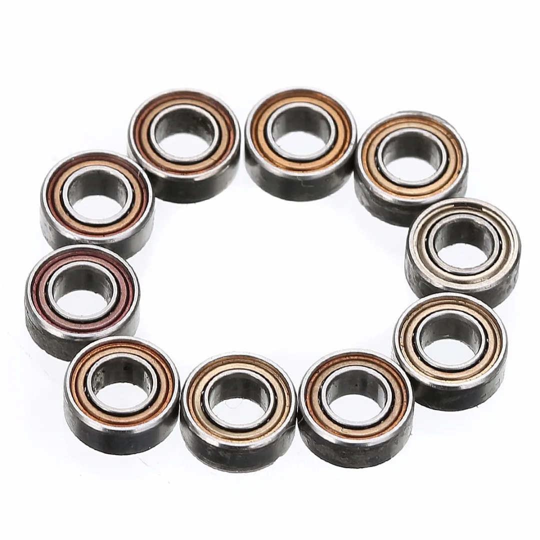 10 pcs/lot Miniature Steel Roller Bearings Deep Groove MR63ZZ Ball