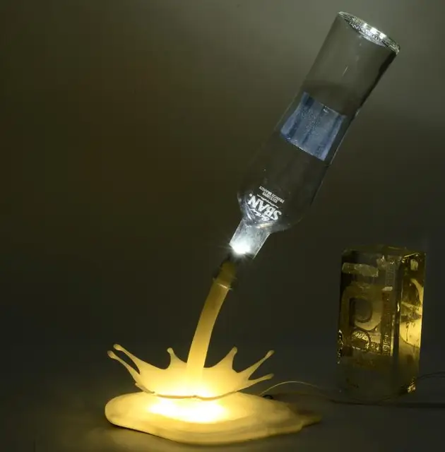 Wine Bottle Lights Part - 40: Modern Wine Bottle Lights CafeRoom Bar Lamp Whisky Hampagne Red Wine Lamps Warm White Wine LED