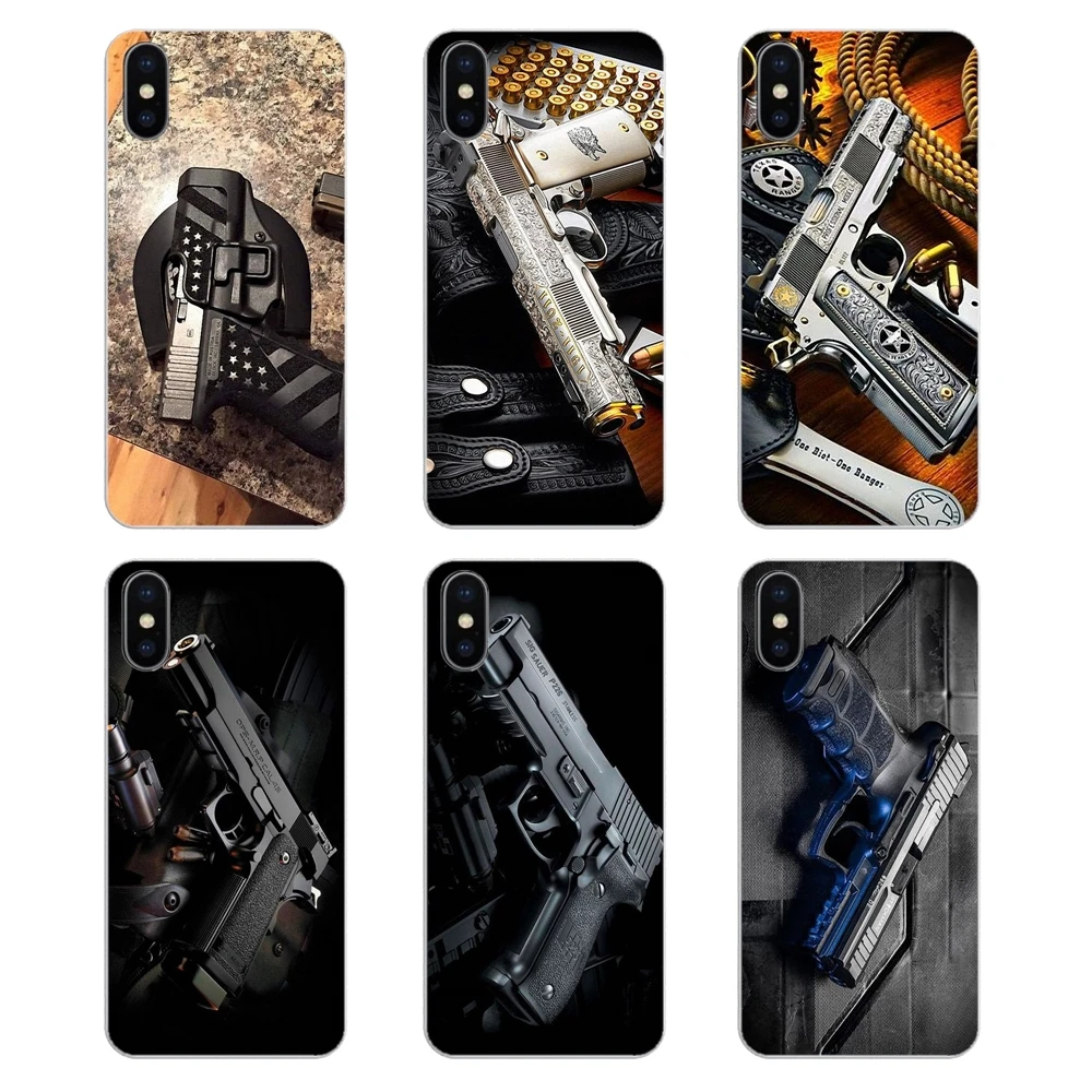 Army Sniper Rifle pistol bullet Poster Silicone Phone Cases For Huawei P20 Lite Nova 2i 3i 3 GR3 Y6 Pro Y7 Y8 Y9 Prime 2018 2019 |
