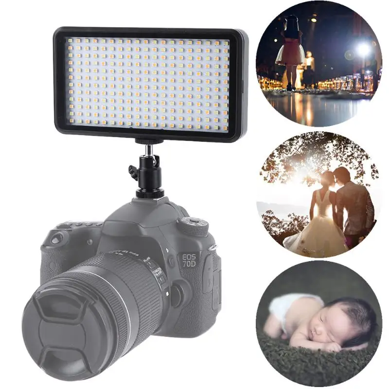 

2000LM LED Dimmable Digital Camera Camcorder Ultra Bright Light Portable High Power Panel Video Light for Canon Nikon