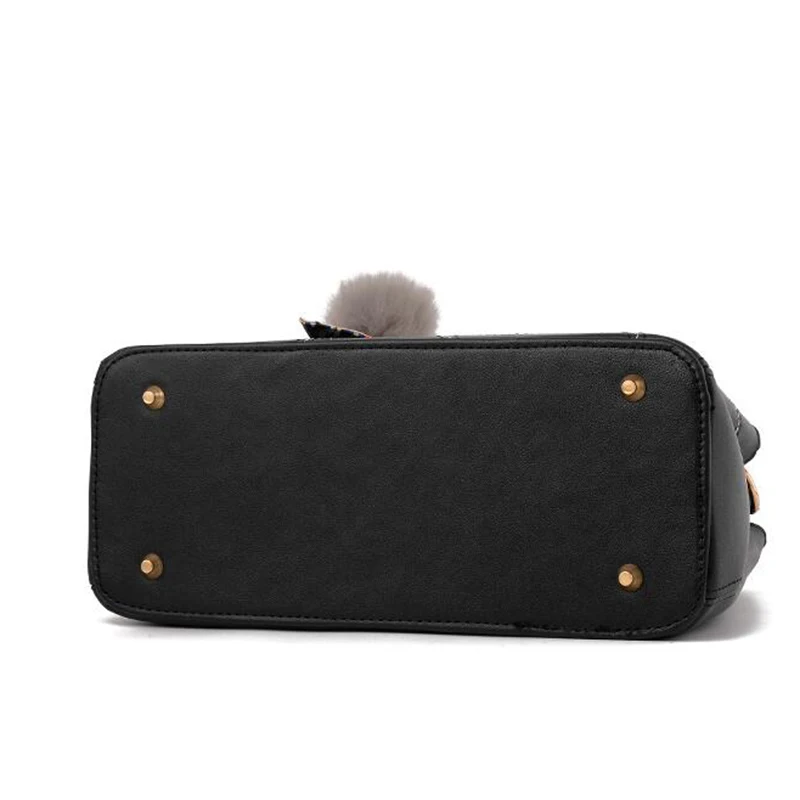 جديد المد المرأة حقيبة ساعي الإناث أعلى مقبض حقيبة يد خليط حقيبة كتف الشعر الكرة Crossbody حقائب السيدات الشريط حزب حزمة جديد المد المرأة حقيبة ساعي الإناث أعلى مقبض حقيبة يد خليط حقيبة كتف الشعر الكرة Crossbody حقائب السيدات الشريط حزب حزمة