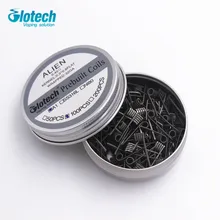 Glotech 100pcs/lot Alien Clapton premade coils prebuilt coil for DIY vaporizer RDA RBA atomizer