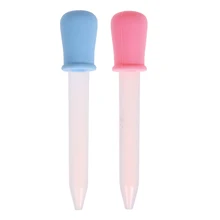 2pcs 5ml Storage Baby Silicone Plastic Feeding Medicine Liquid Dropper Useful Eye Ear Pipette Dropper Feeding Tools