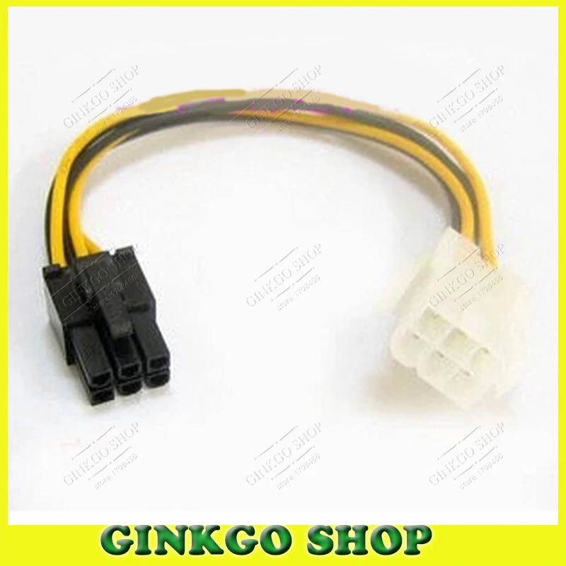 10pcs/lot 6P Power Supply Extension Cable 6Pin to 6Pin Graphics Card