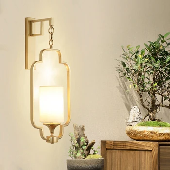 

Chinese Style Vintage Light Indoor LED Wall Lamp For Home Fabric Bedroom Lamp Lights Room Retro Lamp Industrial Decor LED Sconce