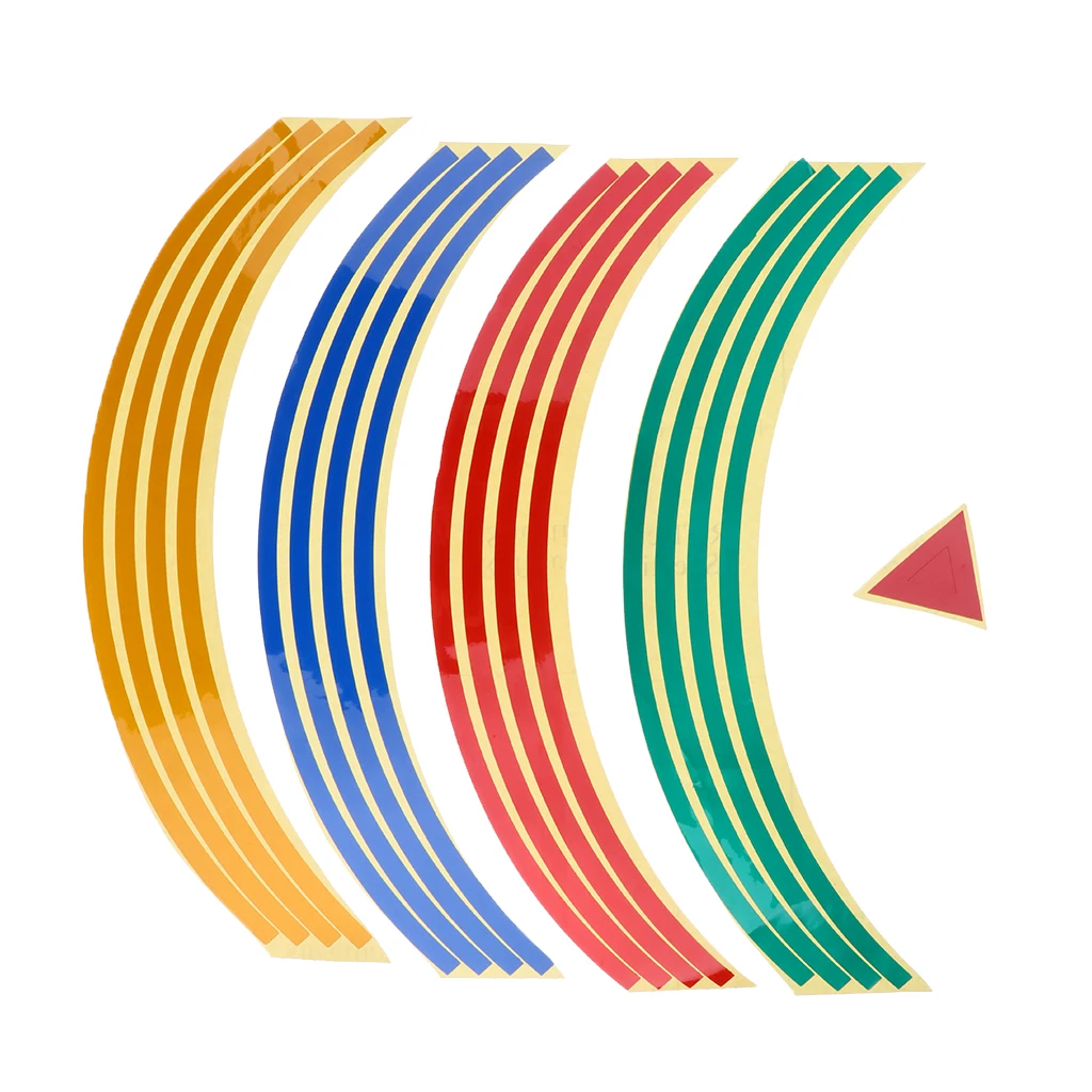 Reflective Rim Tape Wheel Stripe Decal Trim for Motorcycle Wheels 17