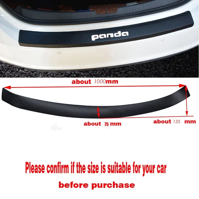 For Fiat Panda Car Trunk Bumper Guard Pad Guard Protector Car Sill