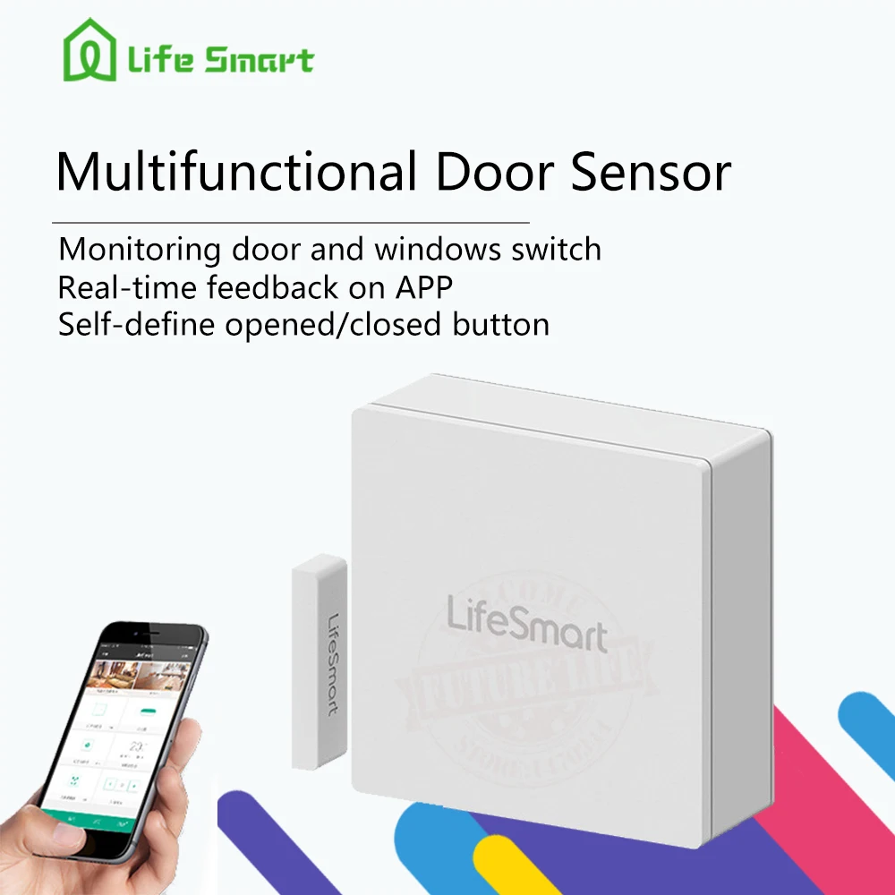 

Lifesmart Door/Window Sensor Security Alarm Anti-thie 3G/4G Remote control Smart Home Motion Detect 433mHz Control by iOS/Androi