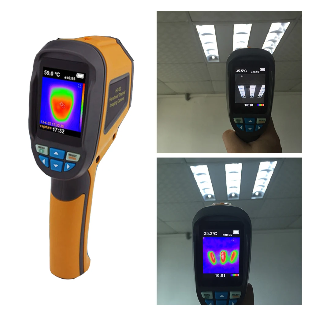 Hti HT 02D Handheld IR Thermal Imaging Camera Digital Display 1024P