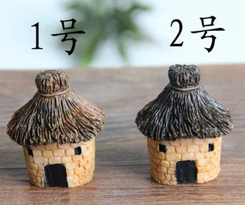 

360 pcs Fashion Hot 3cm cute resin crafts house fairy garden miniatures gnome Micro landscape decor bonsai for home decor