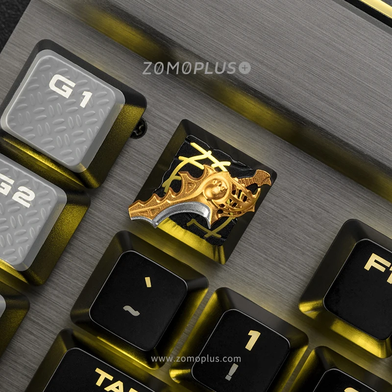 ZOMO dota2 тема 3D металлический ключ колпачок, топор, Бабочка, меч и дракон сердце, механическая клавиатура колпачки, Брелок фигурка, 1 шт