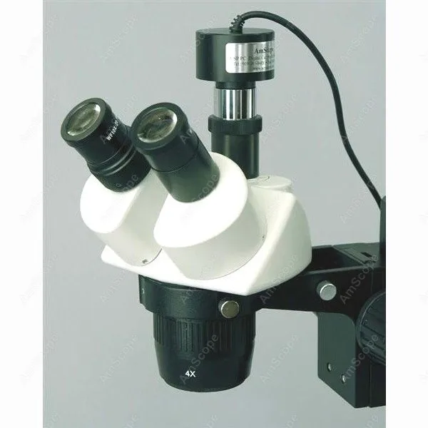 AmScope поставляет 20X-40X-80X бум стенд стерео микроскоп+ флуоресцентный свет+ камера SW-3T24Z-FRL-PB