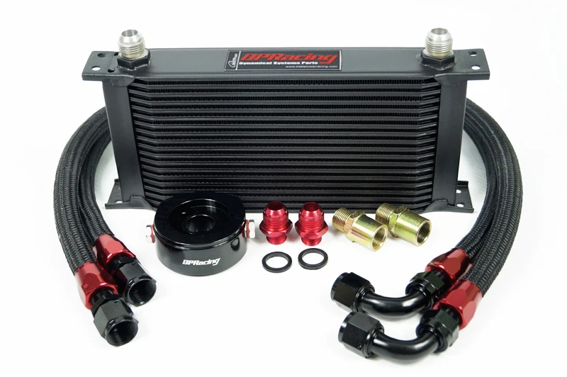 

30 rows High Performance Transmission Engine Aluminum Oil Cooler Black