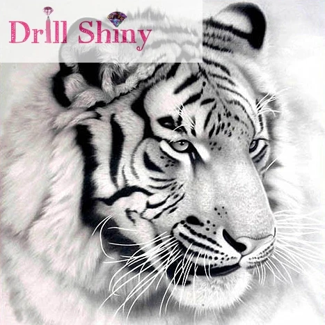 

CNA 5D DIY Diamond Embroidery Tiger Painting Full Mosaic Diamond Animal Picture 3D Cross Stitch Kits Home Embroidery Decor