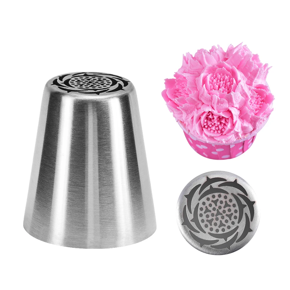 

Stainless Steel Cake Russian Nozzles Pastry Tips Icing Piping Nozzle DIY Cookie Mold Baking Pastry Decorating Tools