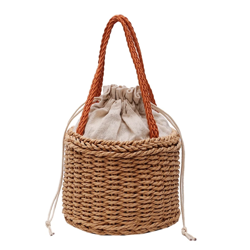 

Fashion Summer Beach Bag Handmade Bag Rattan Basket Bag Women Holiday Bohemian Bag Small Tote