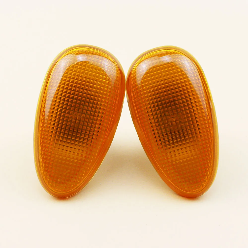 

LARBLL Car Styling Pair Yellow Side Marker Light INDICATOR Lamp 96303241 with bulb fit for DAEWOO LANOS 1997-2008