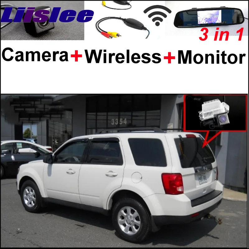 For Mazda Tribute 2008~2012 3 in1 Special Rear View Camera + Wireless Receiver + Mirror Monitor Easy DIY Backup  Parking System