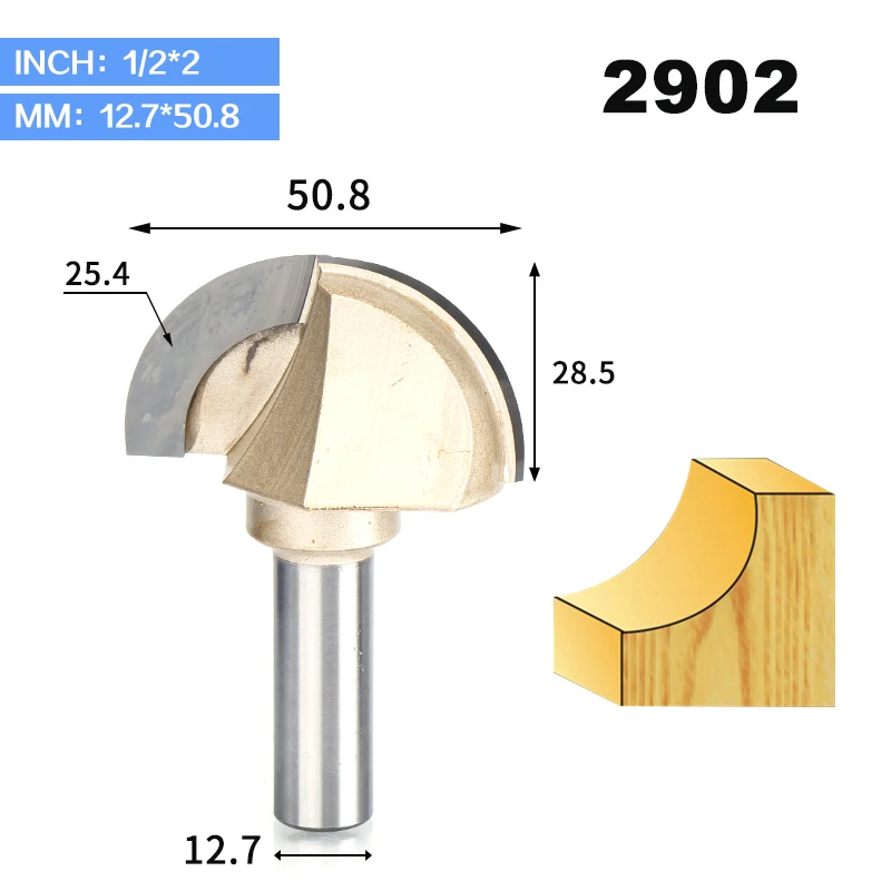 HUHAO 1 шт. 1/" 1/4" хвостовик двойной фреза для отделки кромки биты для деревянной бухты коробка бит карбида вольфрама деревообрабатывающий Концевая мельница miiling cutter - Длина режущей кромки: 2902