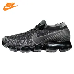 Мужские кроссовки Nike Air Vapormax Flyknit, темно-серый, Нескользящие дышащие, износостойкие, легкие