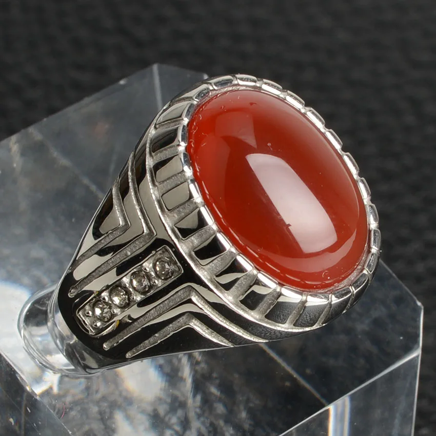 Lapis/камень тигровый глаз кольцо из нержавеющей стали для мужчин