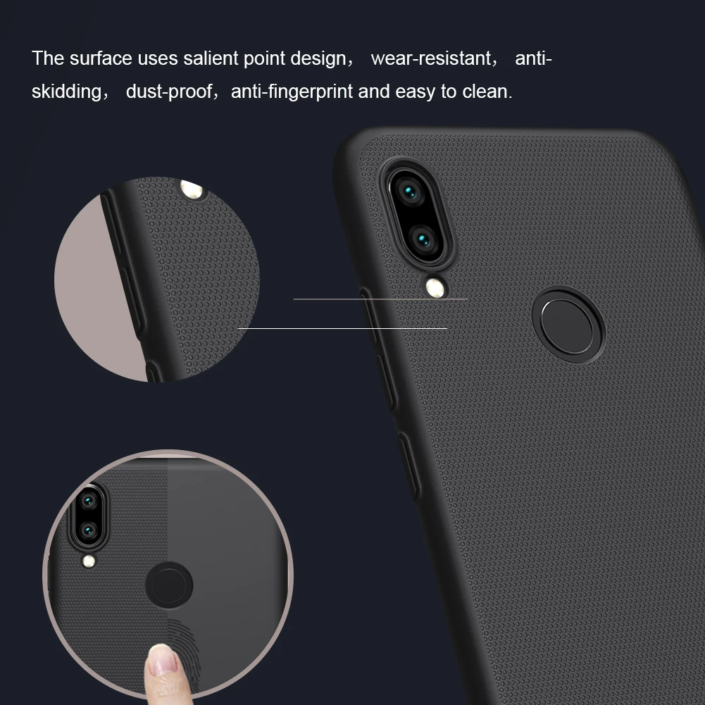 Nillkin for Xiaomi Redmi Note 7 Pro Case Cover Frosted Shield PC Back Case for Xiaomi Redmi Note 7 Pro Case best phone cases for xiaomi