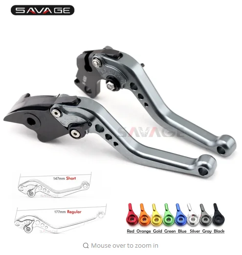 

Short/Long Brake Clutch Levers For BMW G650GS /Sertao 2008-2016, F650GS 05-07, F650CS 04-05 Motorcycle Adjustable CNC