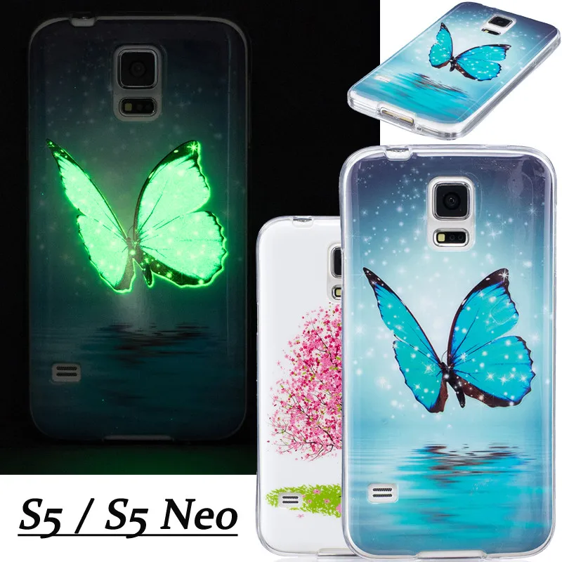 Luminous Glow in the Dark Phone Case sFor Samsung Galaxy S5 I9600 /S5